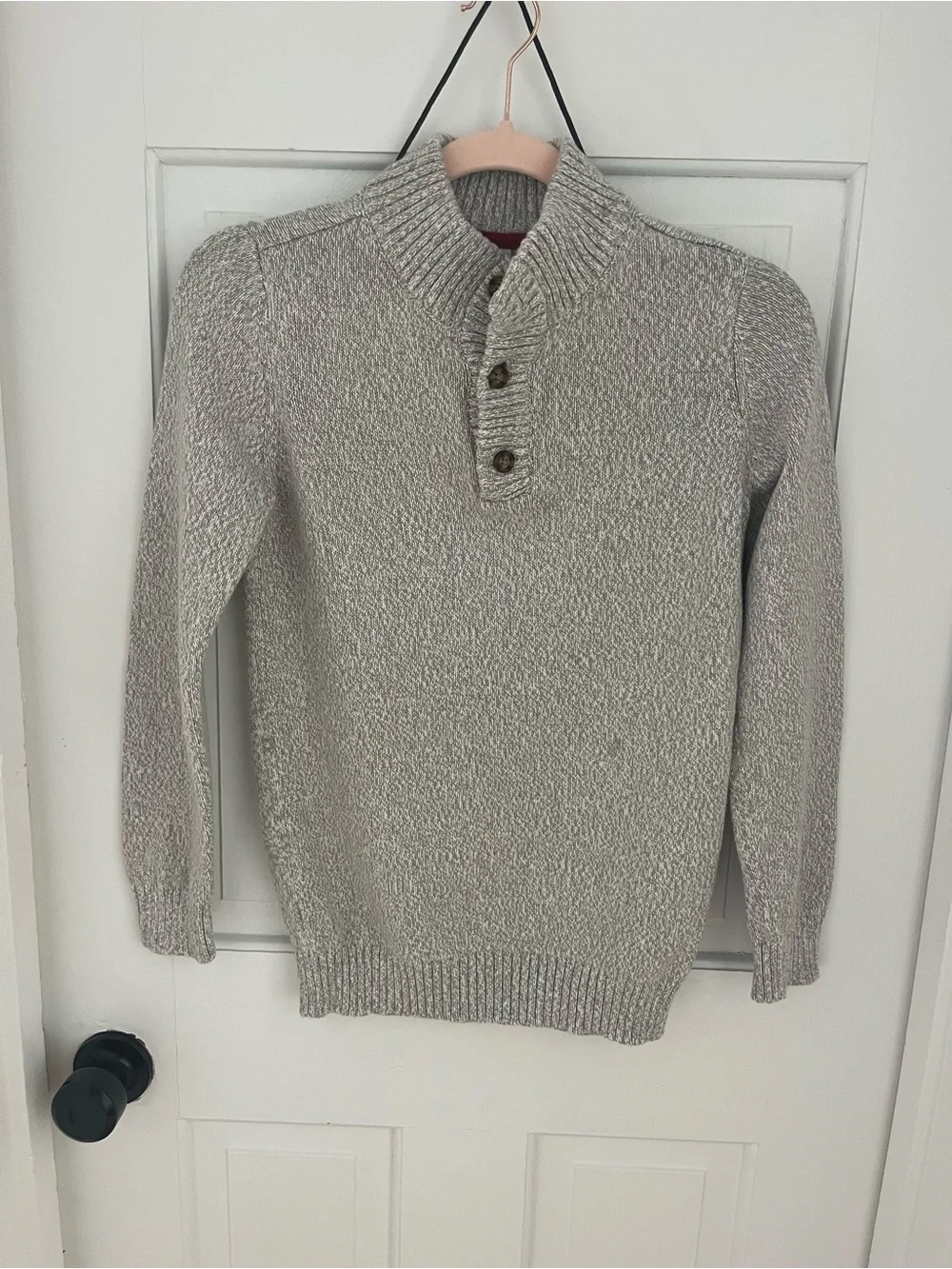 Carter's Light Gray Shawl Collar Sweater